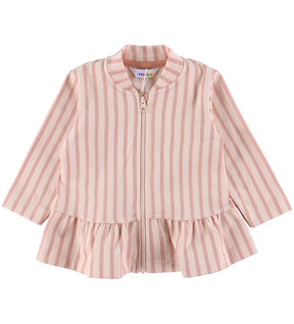Joha Cardigan - Rosa m. Streifen