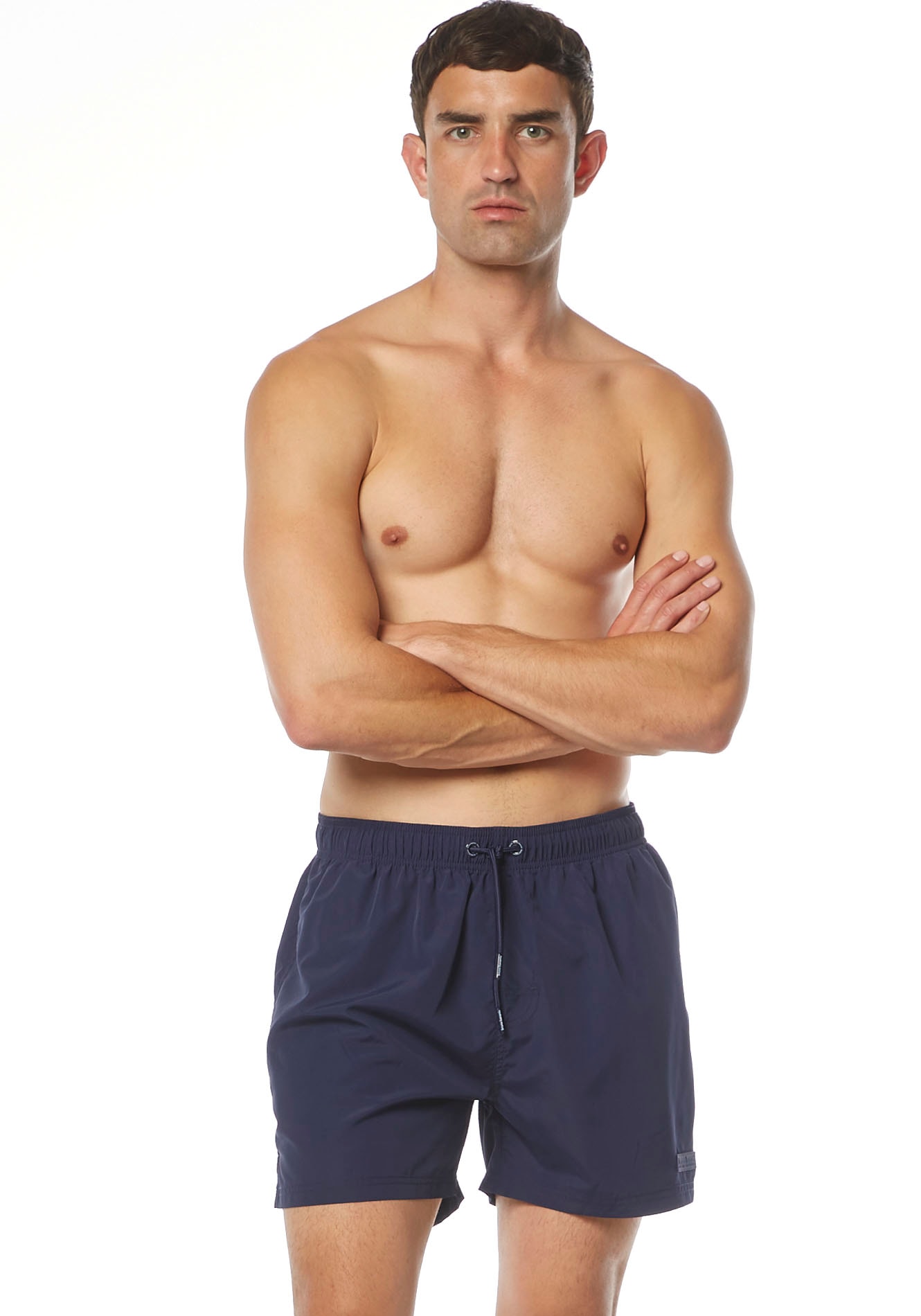 Bruno Banani Badeshorts »Boxer Wave Line 2.0 Swim« mit Tunnel-Gummibund