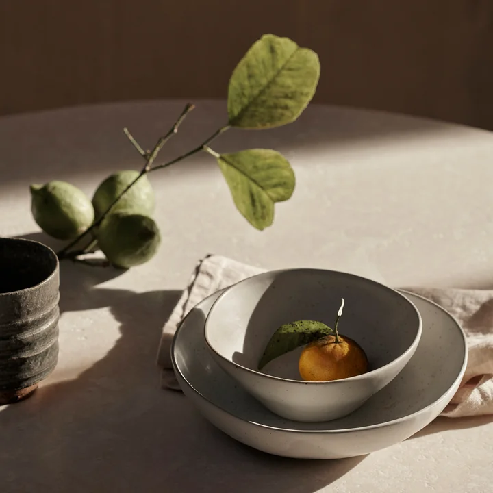 Ferm Living - Flow Teller, Ø 15 cm, schwarz