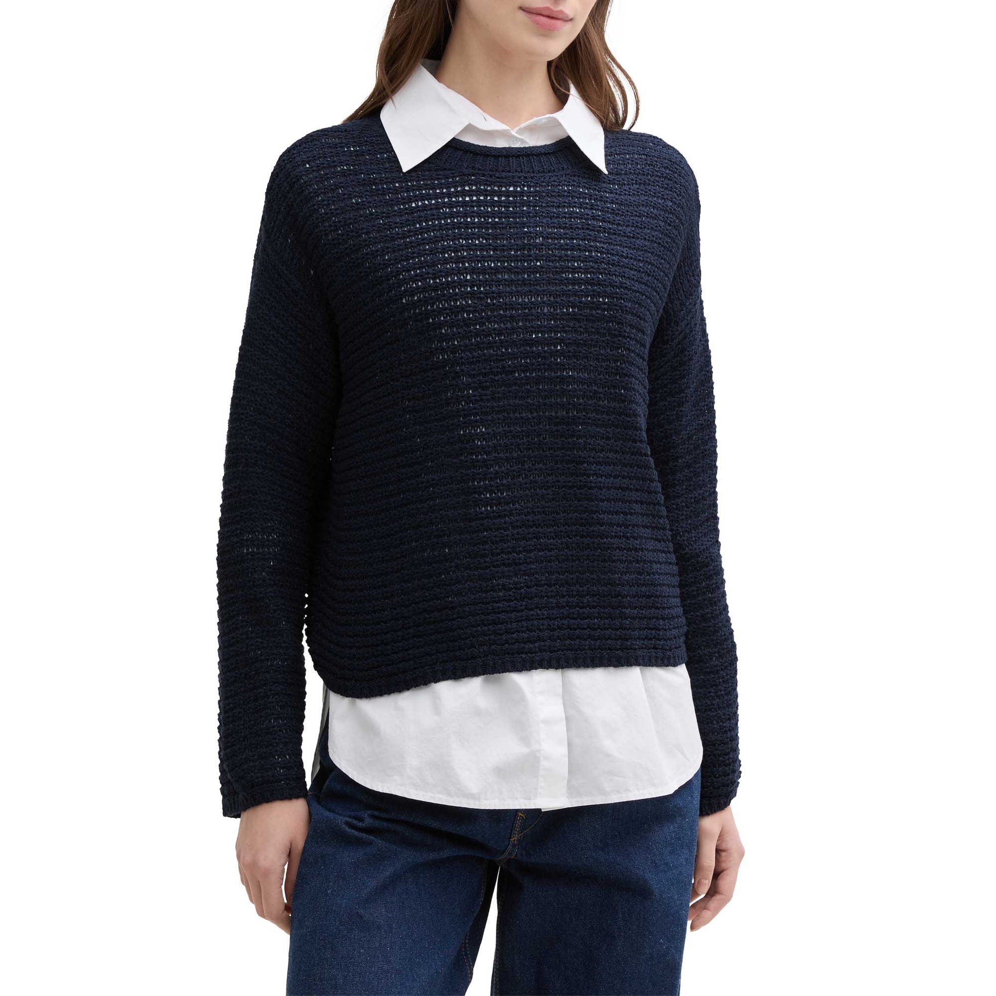 Pull Femme bleu marine