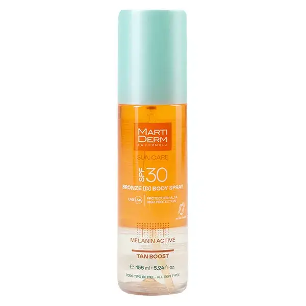 Protetor solar corporal em spray MartiDerm Sun Care BronzeD FPS 30 150ml