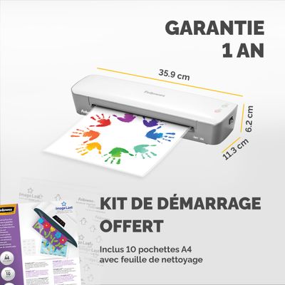 Fellowes Ion - Plastifieuse A4 - de 80 à 125 microns - anti-bourrage