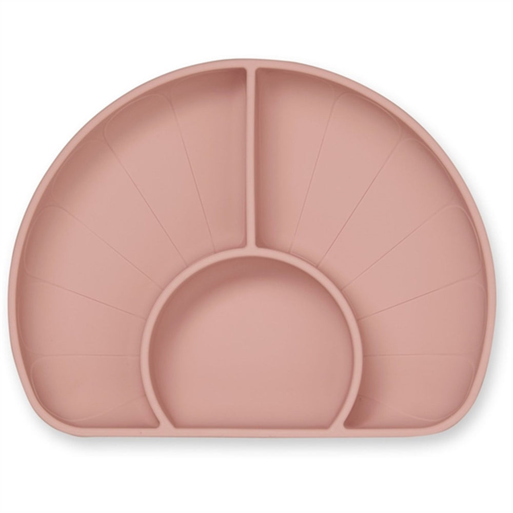 Flower Opdelt Tallerken Dusty Rose