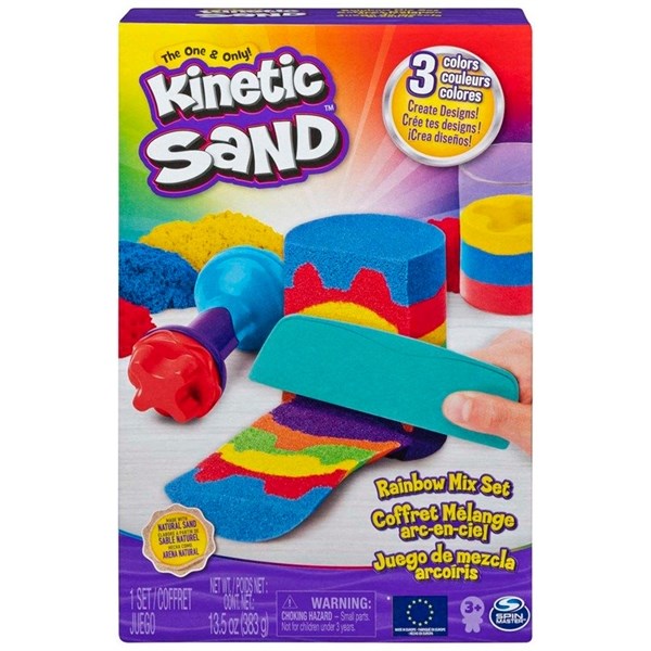 Rainbow Mix Set - Kinetic Sand → Luksusbaby.dk