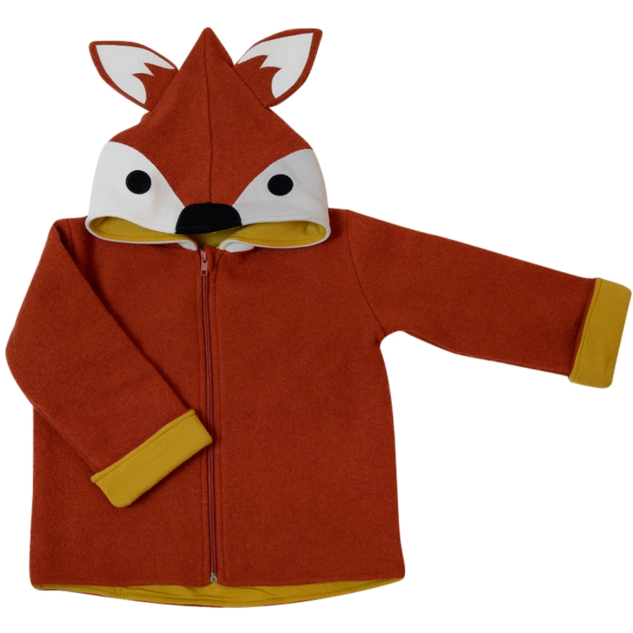 Räuber&Komplizen Walkjacke Fuchs orangegelb