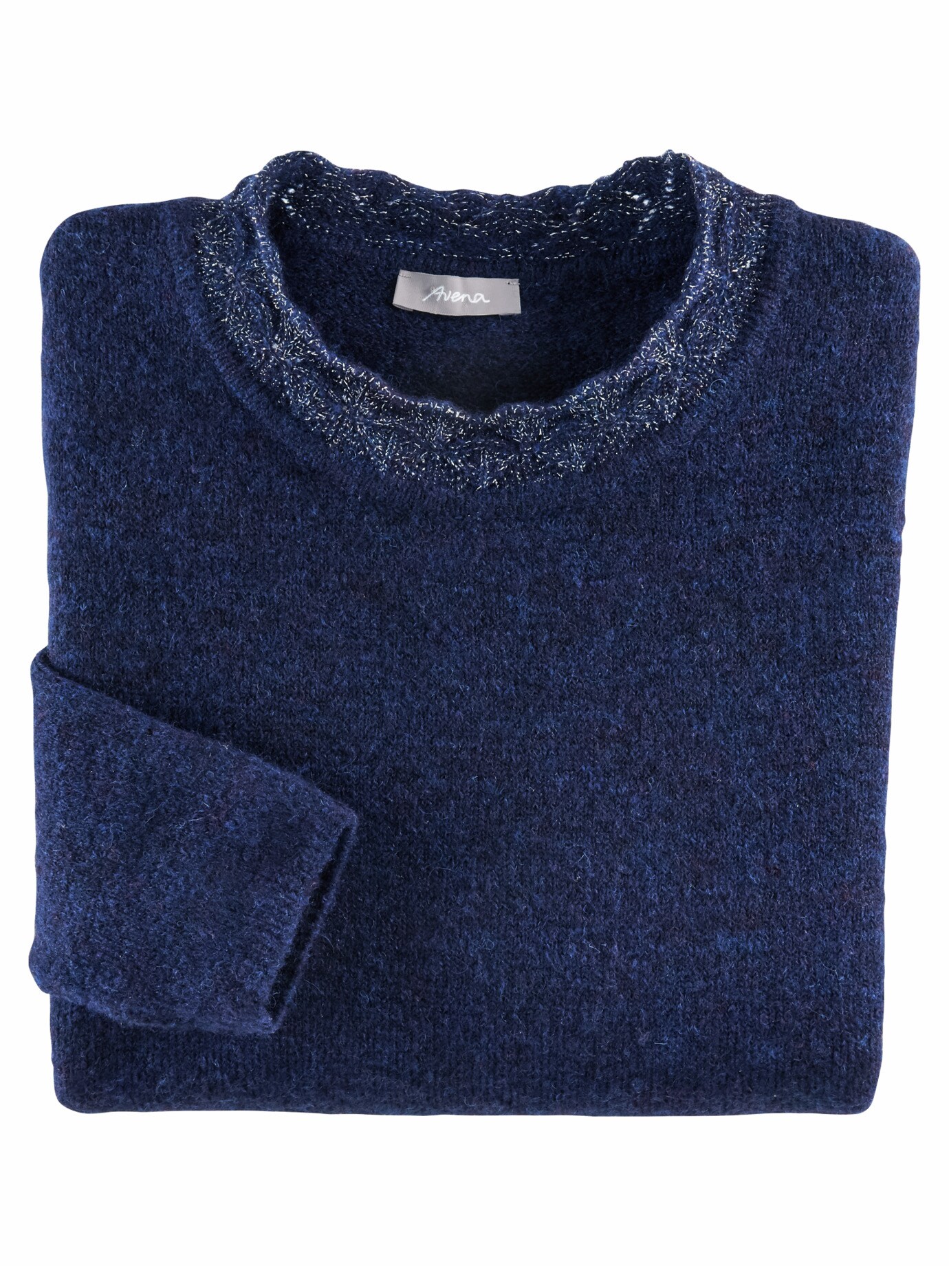 Rundhals-Pullover Lurex