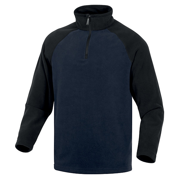 Sous-pull en laine polaire Delta Plus Alma bleu et noir, taille XXL
