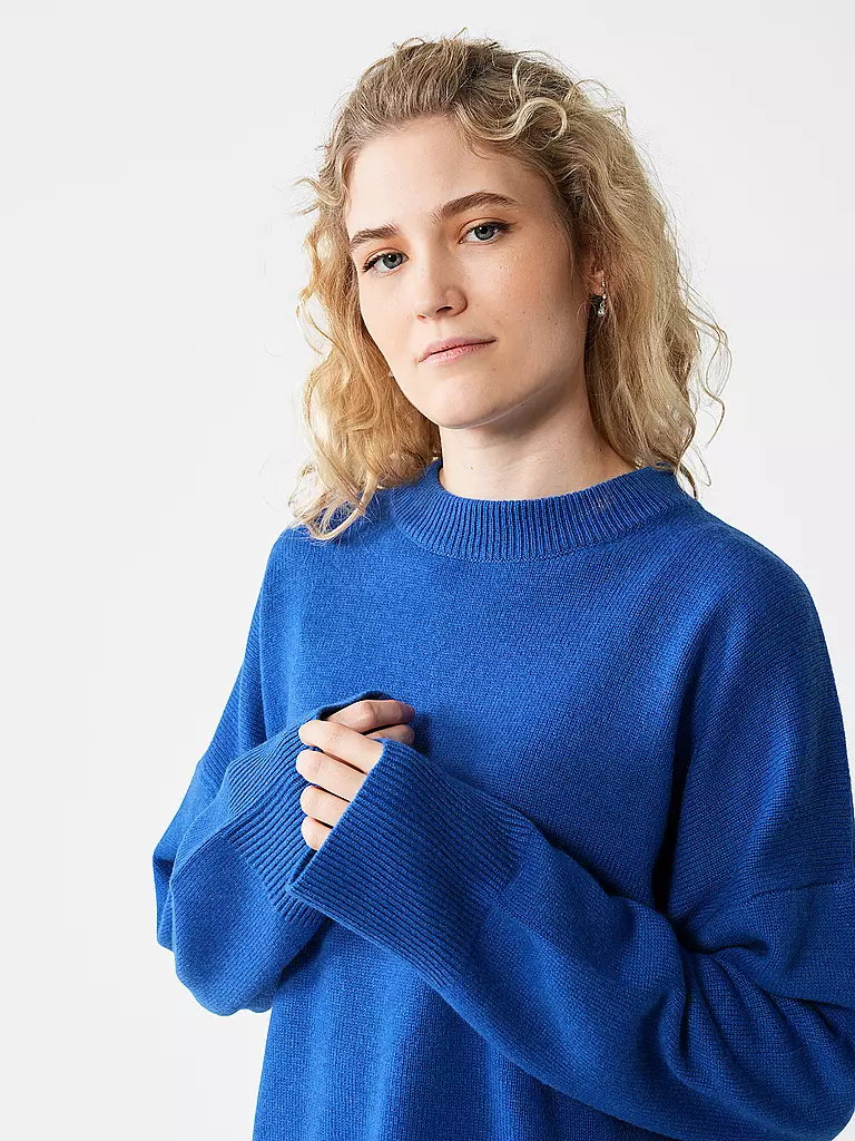 DAVIDA Kaschmirpullover dunkelblau