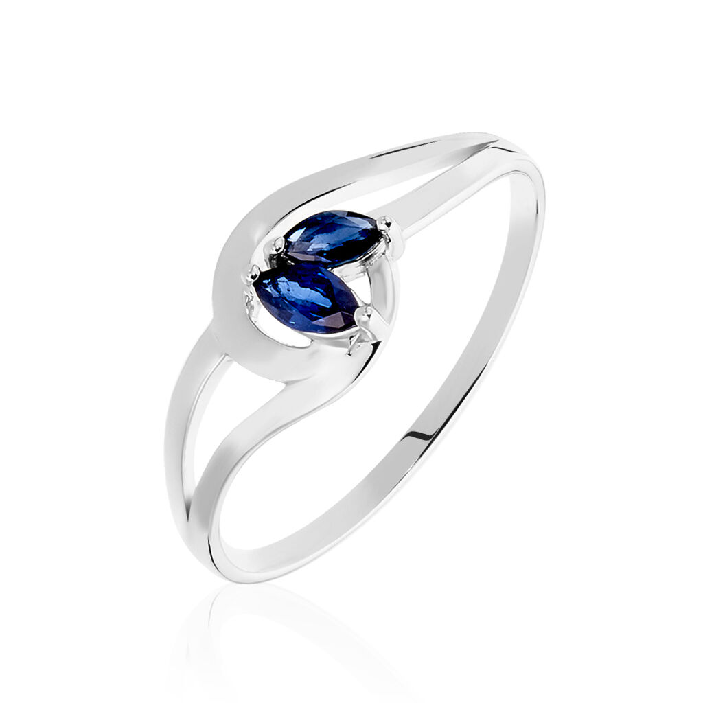 Bague Sakina Or Blanc Saphir