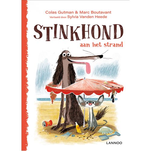 Uitgeverij lannoo stinkhond aan het strand