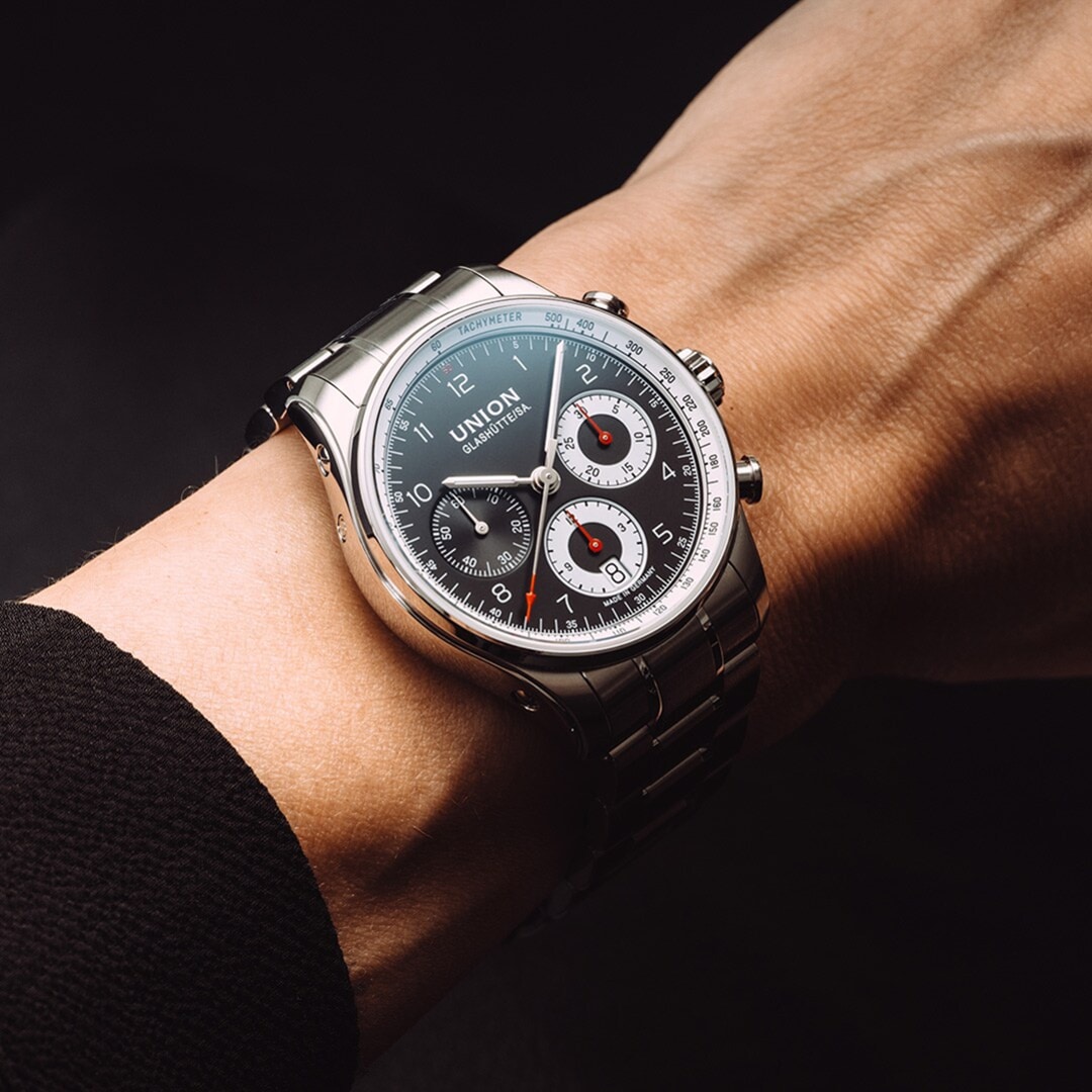 Union Glashütte Belisar Chronograph 40mm Schwarz