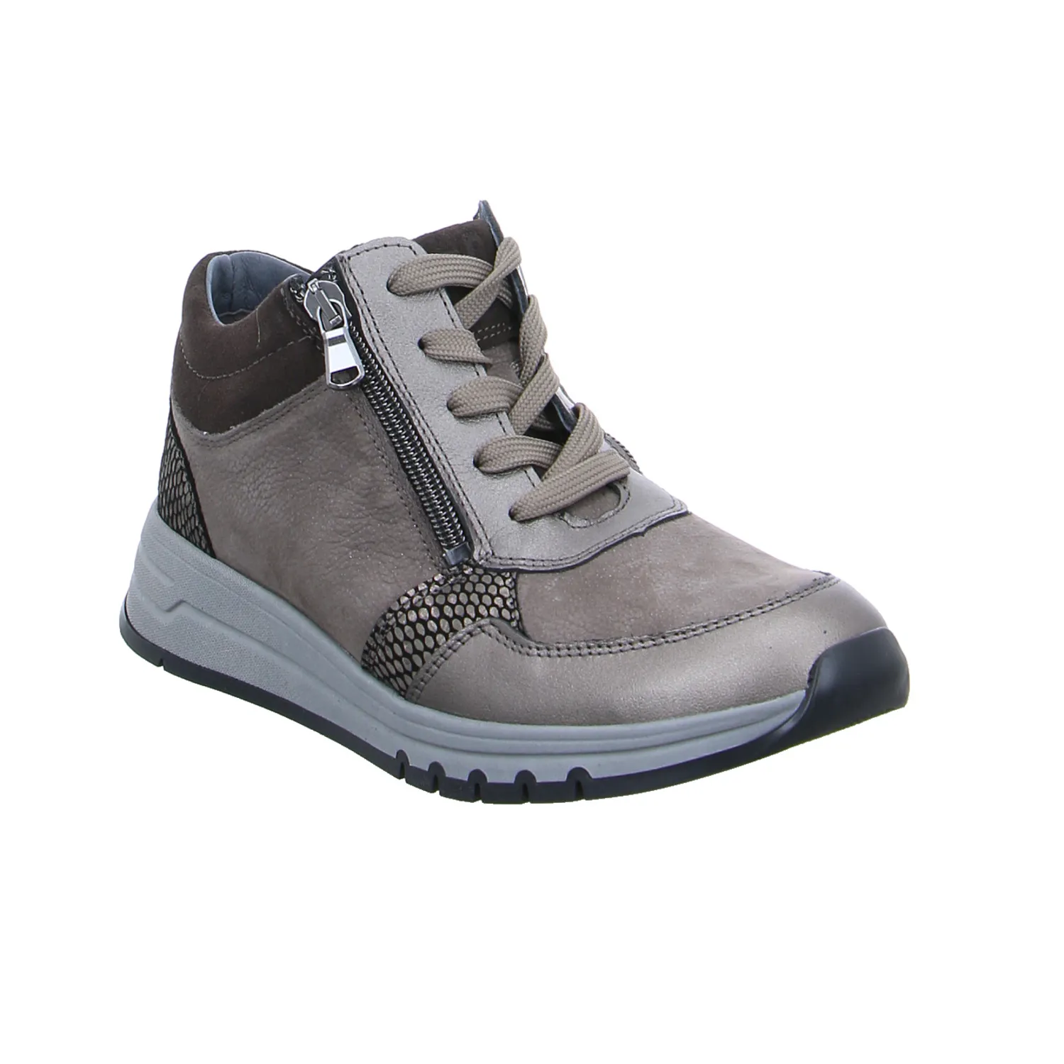 WALDLÄUFER Comfort-Mid Cut Taupe Leder
