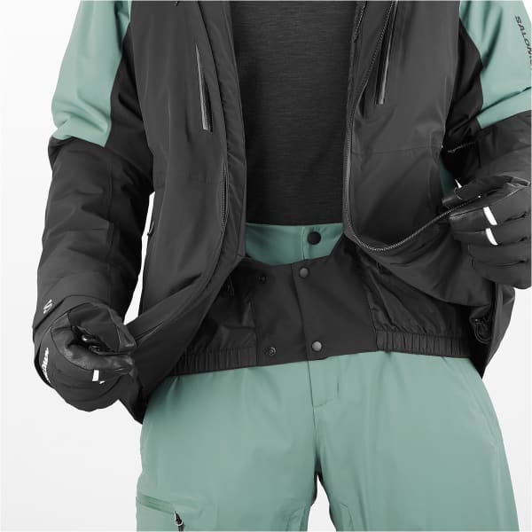 Veste de ski SALOMON BRILLIANT JACKET DEEP BLACK/NORTH ATLA