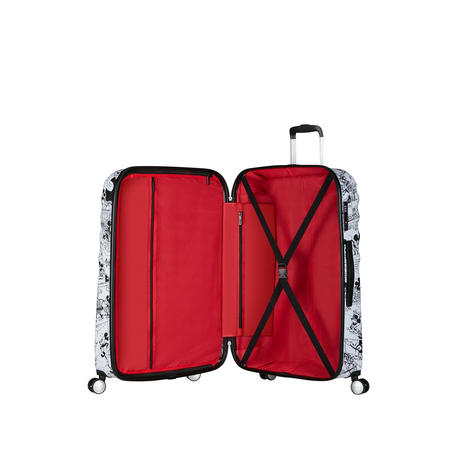 American Tourister Wavebreaker Disney Spinner 77/28 TSA minnie comics white