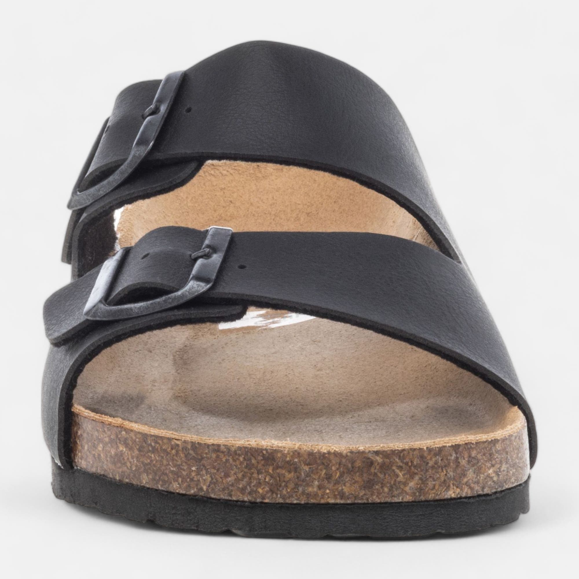 Mules semelle liège Homme noir