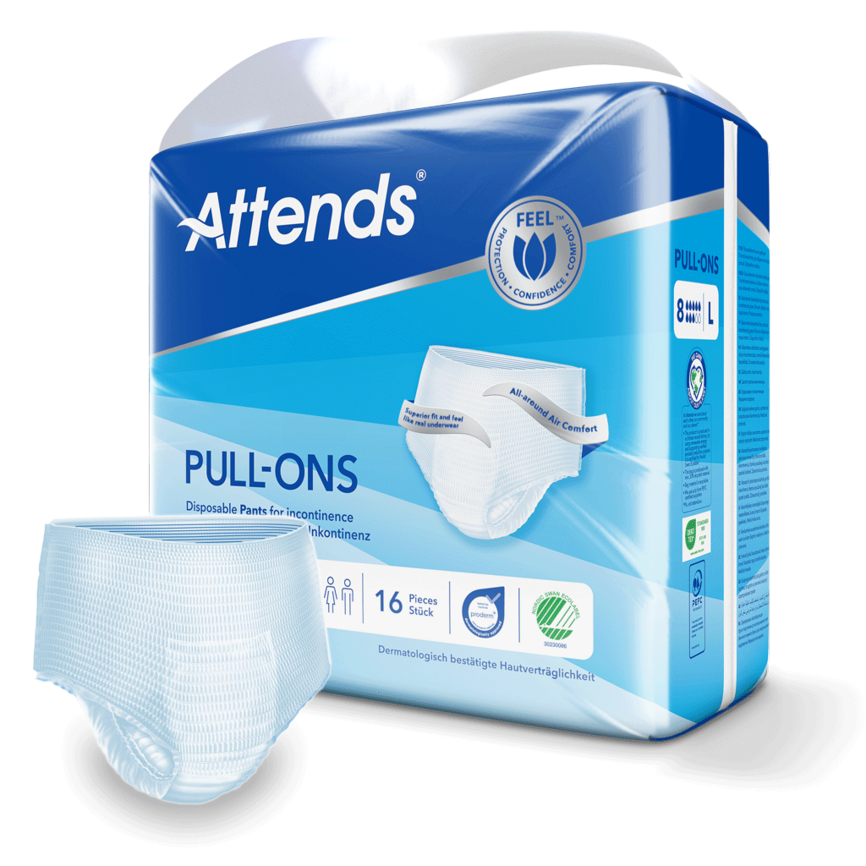 Attends Pull-Ons 8 L 16 stk