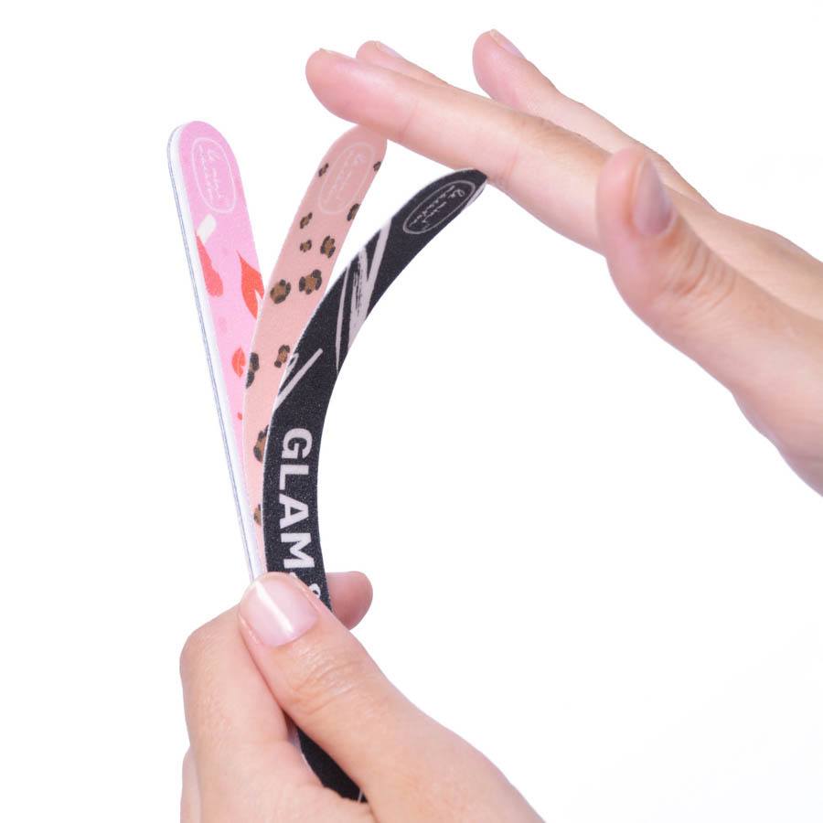 Le Mini Macaron Nail File Glam & Go 6-In-1 Peel Off