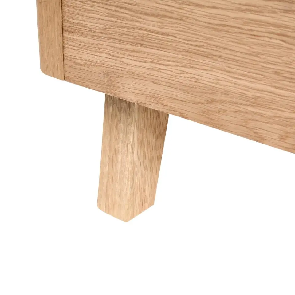 WIZERNES - Tweepersoonsbed - Lichtbruin - 140 x 200 cm - MDF