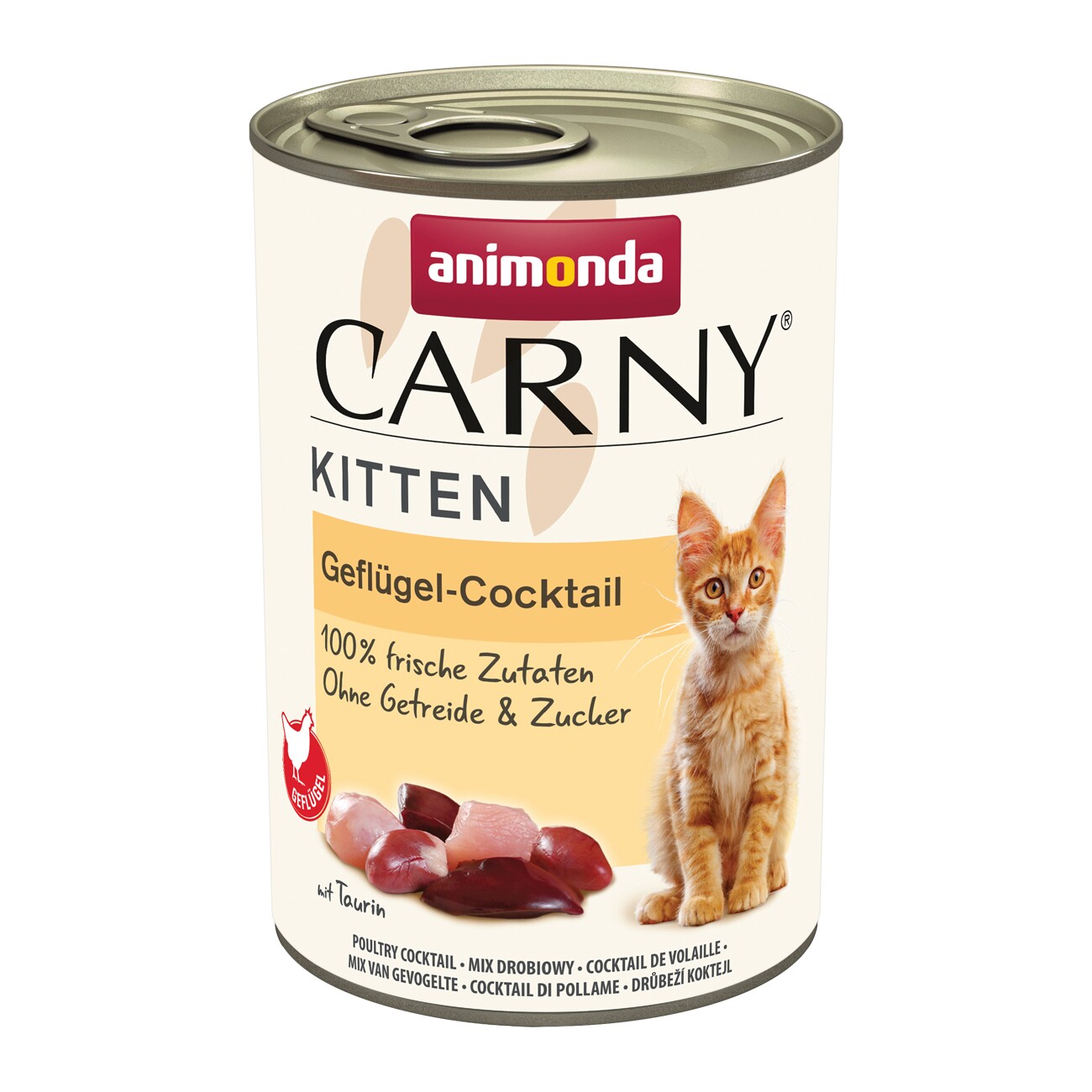 animonda Carny Nassfutter Katze Kitten Geflügel Cocktail 12x400 g