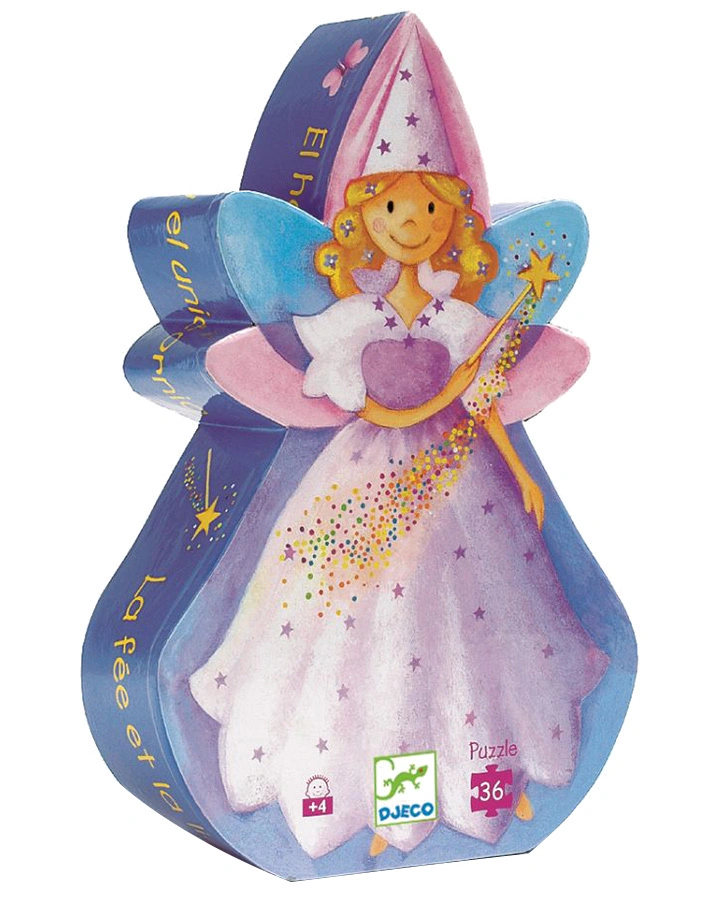 Puzzle THE FAIRY AND THE UNICORN 36-teilig in bunt