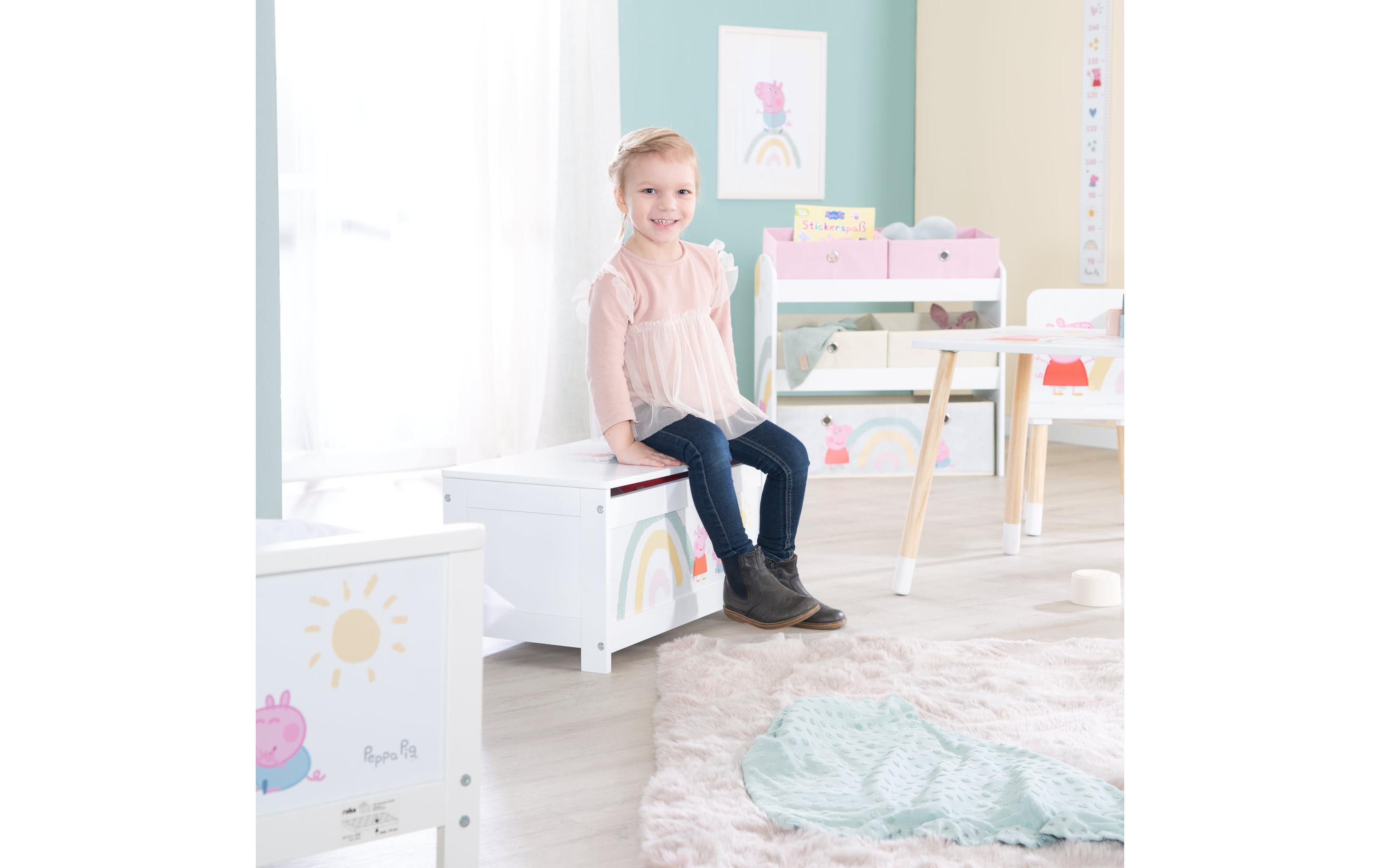 Spielzeugtruhe Peppa PigMultifunktionelle Truhenbank