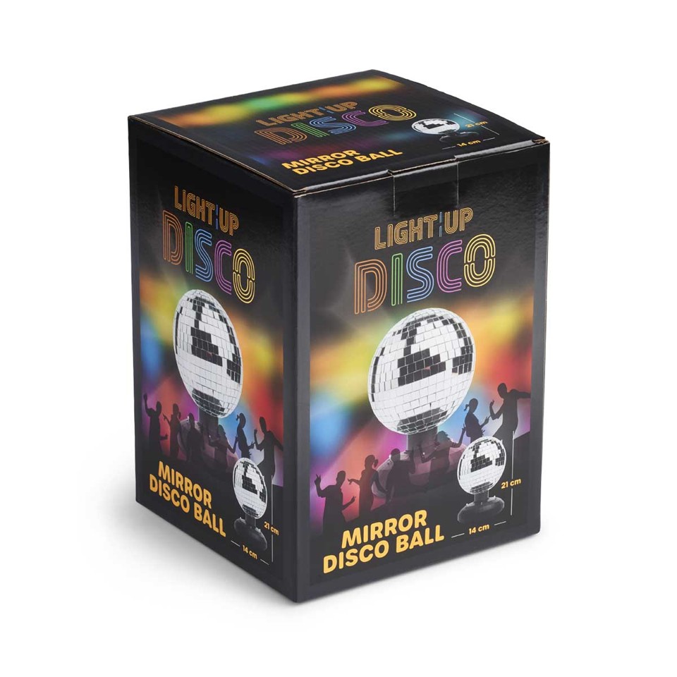 LIGHT - UP - Spejl Diskokugle 16cm
