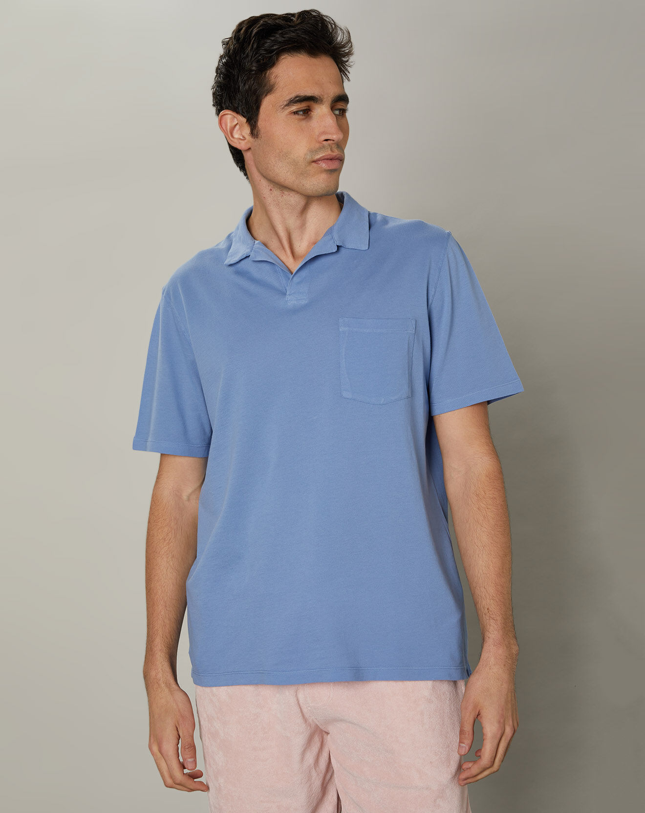 Hartford Polo piqué chambray
