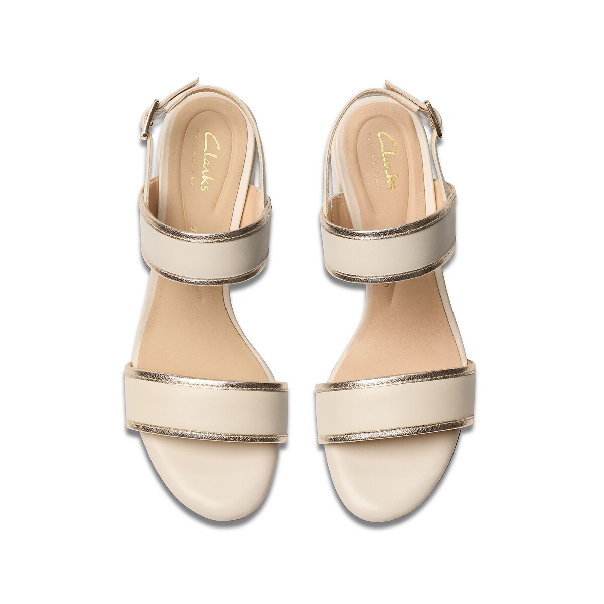 CLARKS<br>Sandálias de couro Ezoria Sling