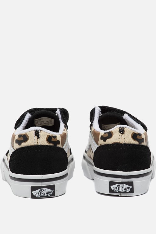 Vans Old Skool Leopard Glitter Sneakers zwart