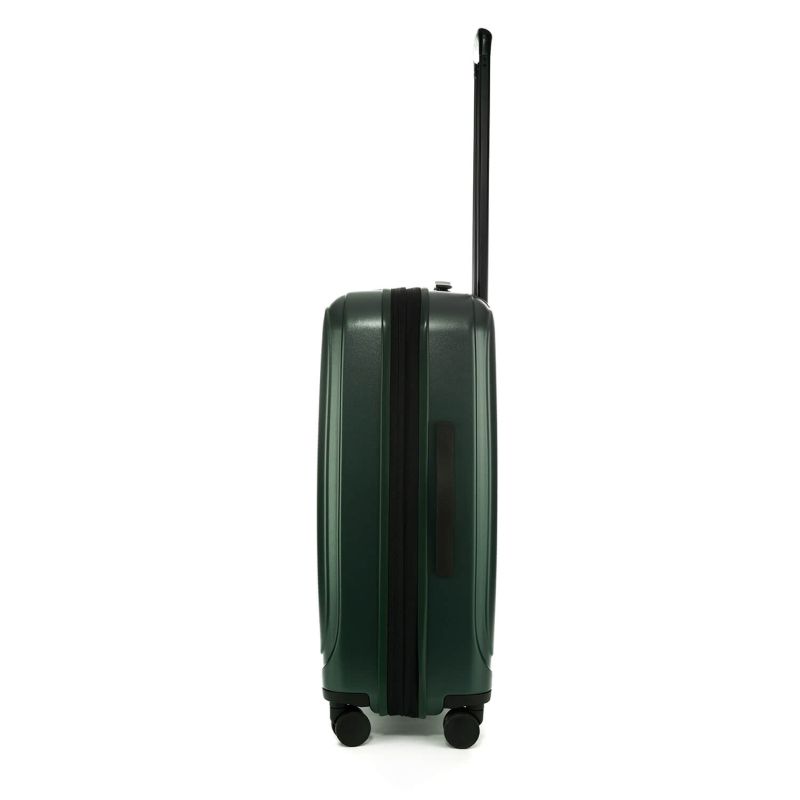 Valise rigide Pure mate Extensible 65 cm Vert foncé