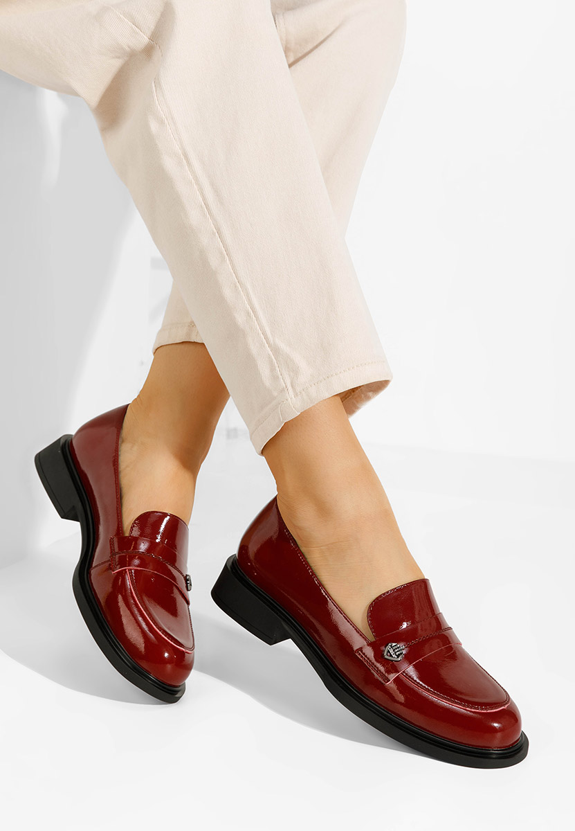 Loafers femme bordeaux Grapila