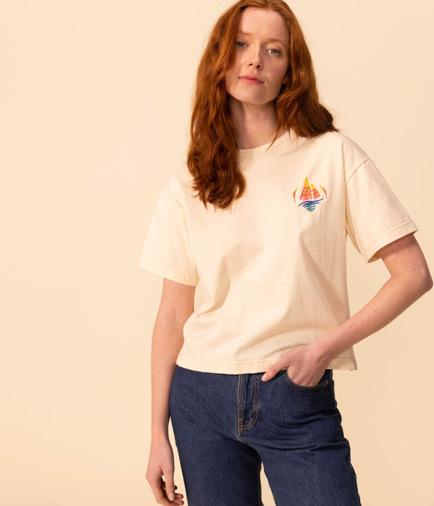 T-shirt LE BOXY en coton Femme