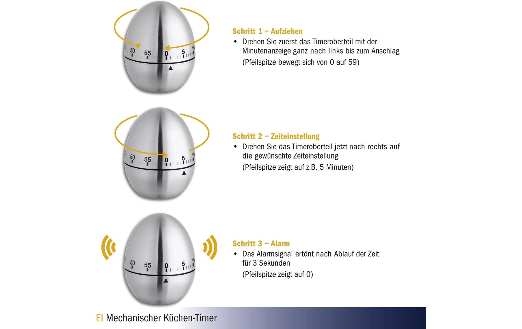Küchentimer Ei GoldTimer für die Küche in Ei Design