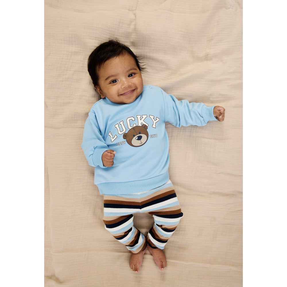 Køb THE NEW Siblings Powder Blue Striped TNSBPark Rib Leggings