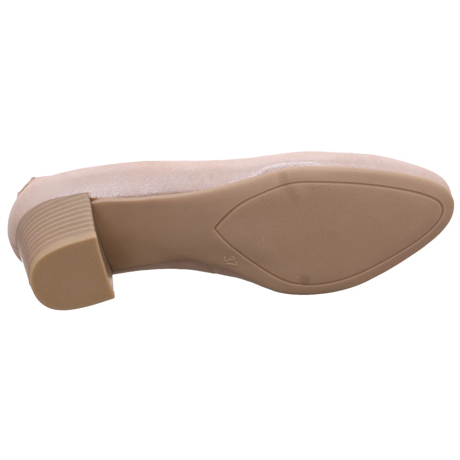 CAPRICE Comfort-Pumps Taupe Leder  mit Wechselfussbett