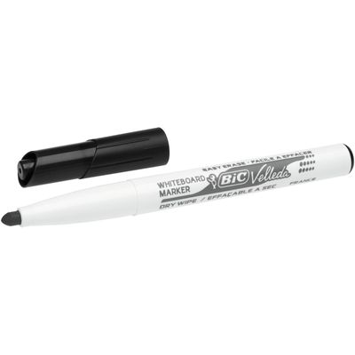 BIC VELLEDA 1741 - Marqueur effaçable - pointe ogive - noir