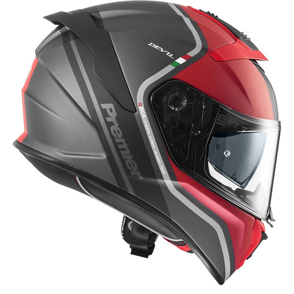 premier - Casque Devil PH Gris / Noir / Rouge