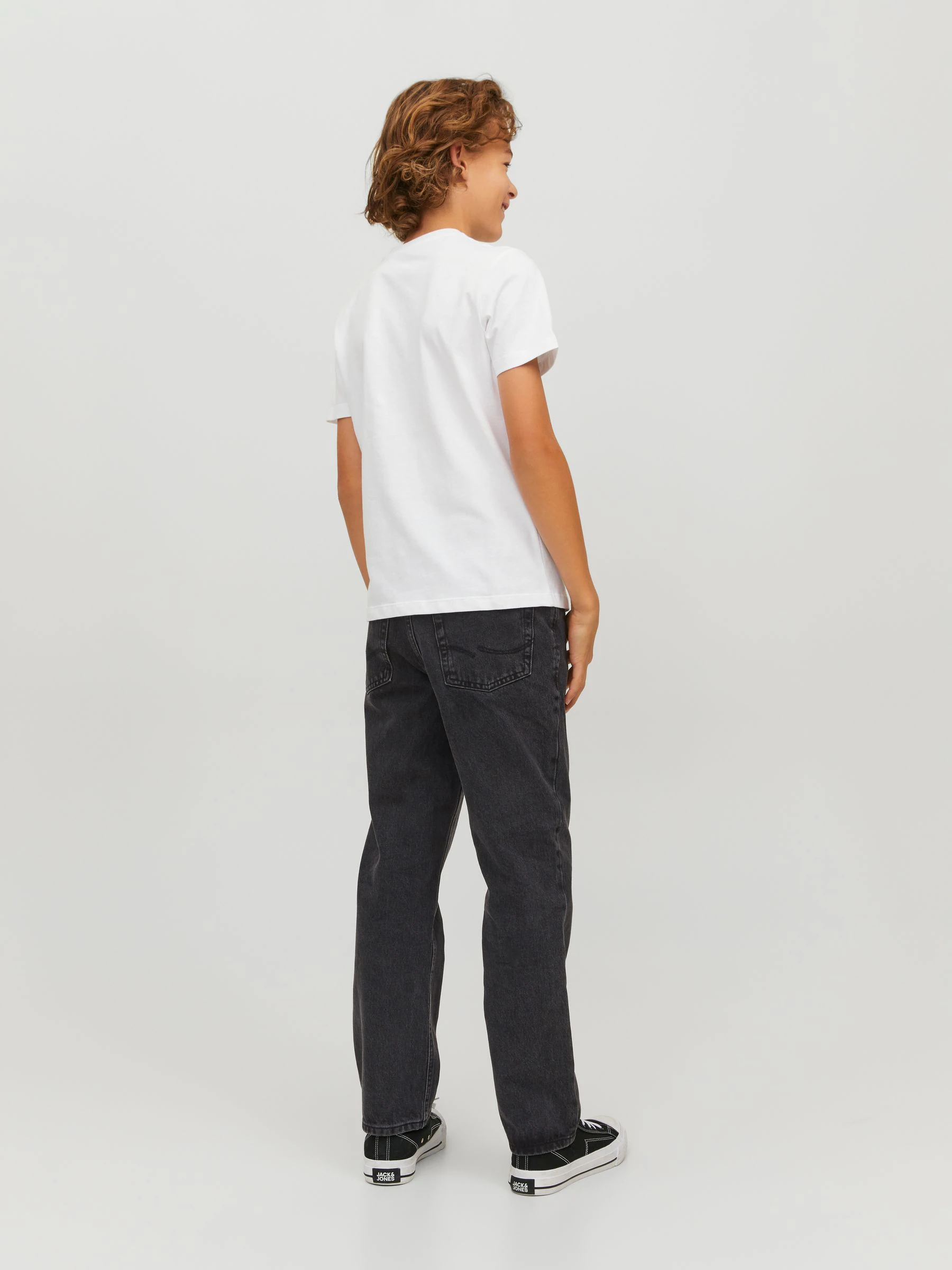 Zwart - JACK & JONES Junior Chris Relaxed Fit Jeans