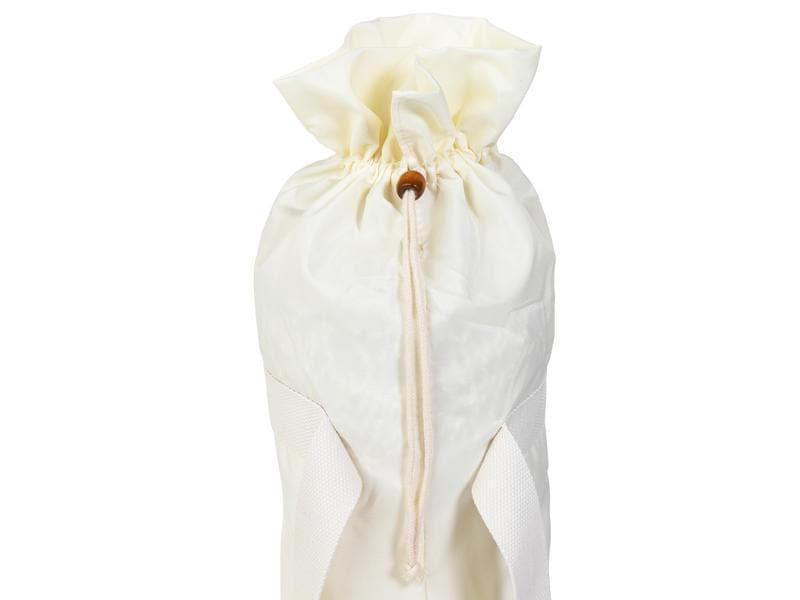 KOOR Sonnenschirm Boho Off-White, 180 cm Strandschirm mit Lichtschutzfaktor 50