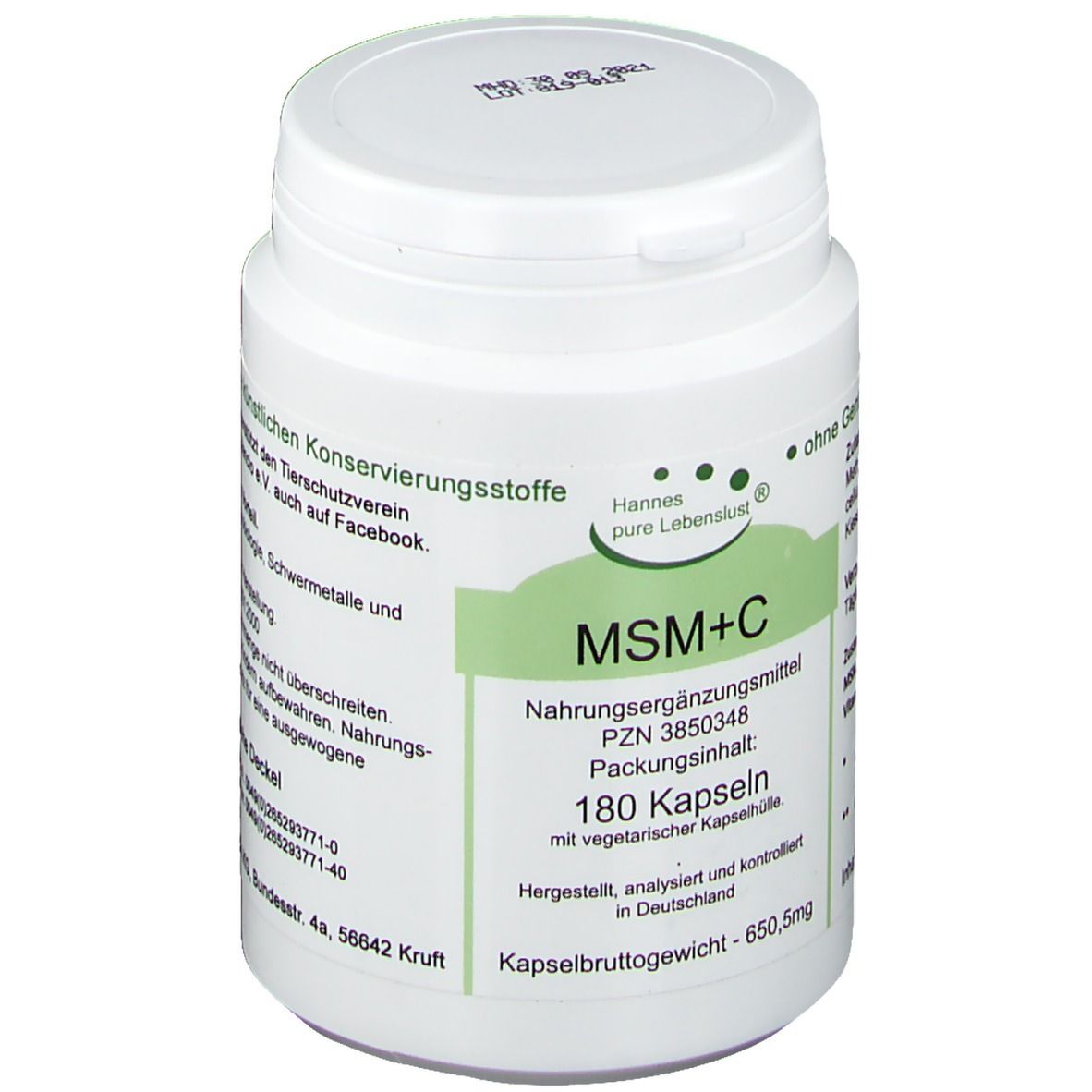 Hannes pure Lebenslust® MSM