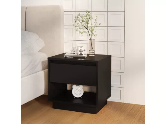 Table de chevet Noir 45x34x44 cm Aggloméré