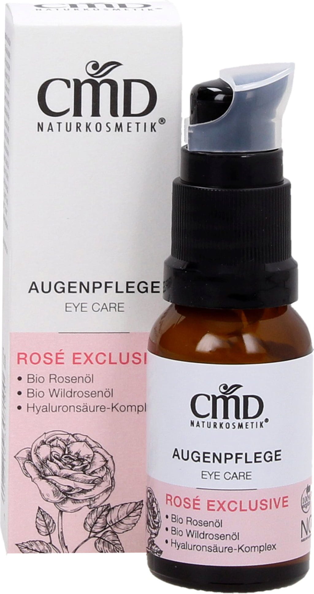 CMD Naturkosmetik  Rosé Exclusive Hyaluron Augenpflege, 15 ml