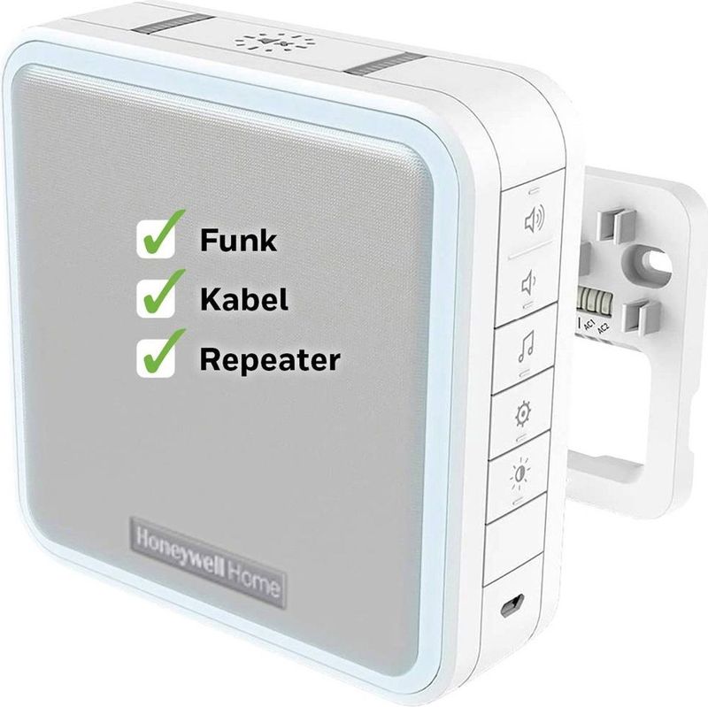 HONEYWELL Draadloze gong met signaalversterker DW915S wit