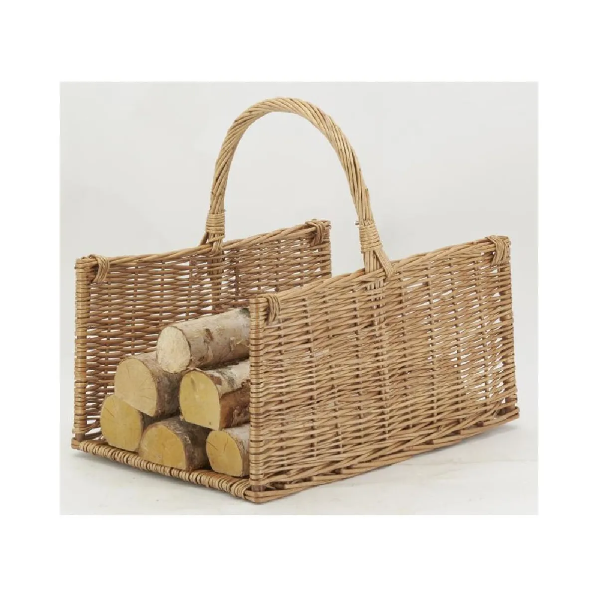 AUBRY GASPARD Panier porte-bûches - Osier
