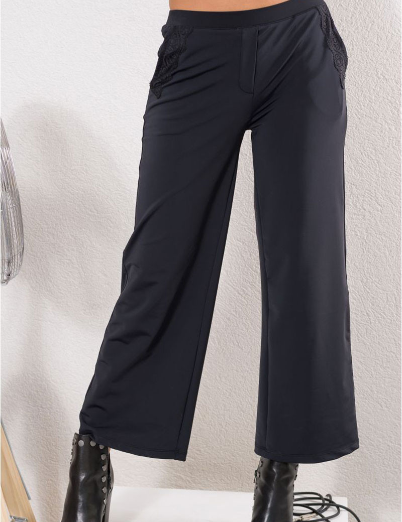 HBT PANTALON LARGE CHLOÉ ROCK  BLACK