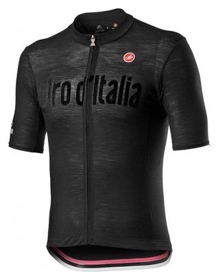 Maillot Manches Courtes Castelli Heritage Maglia Nera Noir