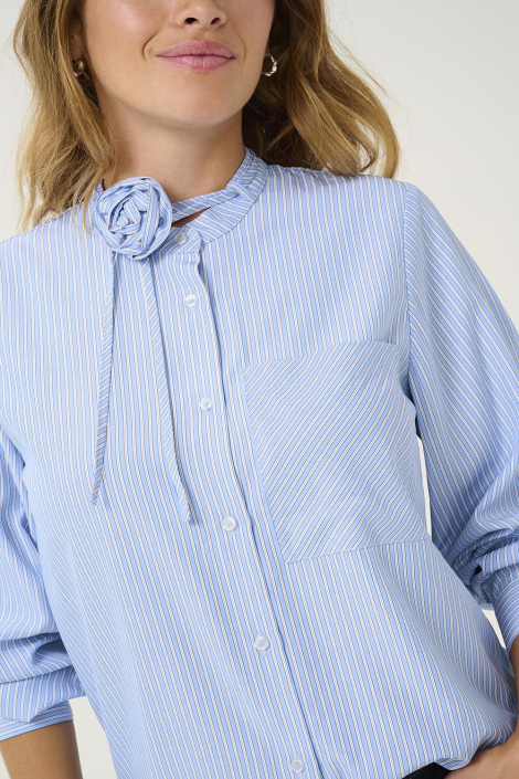Culture blauwe dames blouse