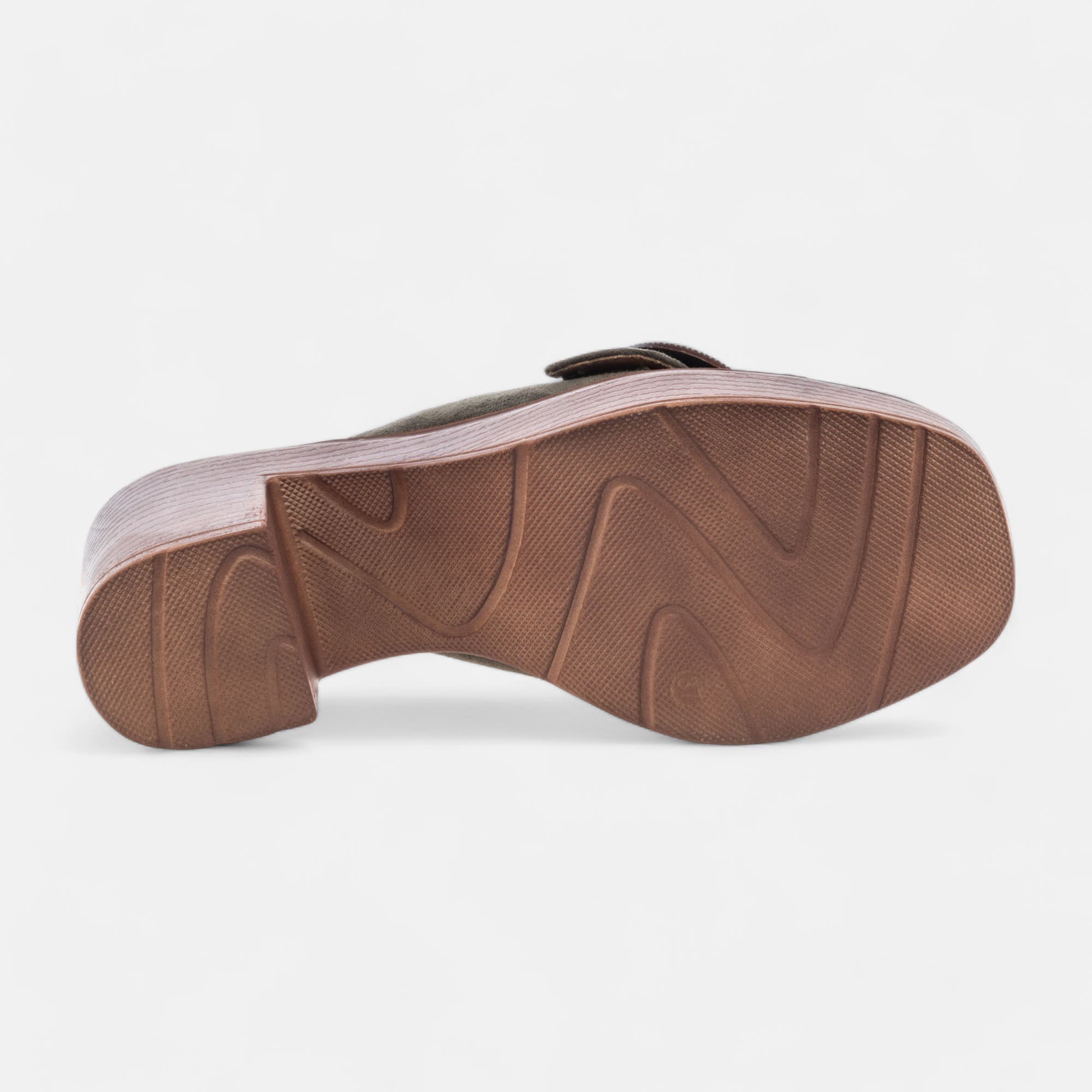 Mules à talon Femme kaki