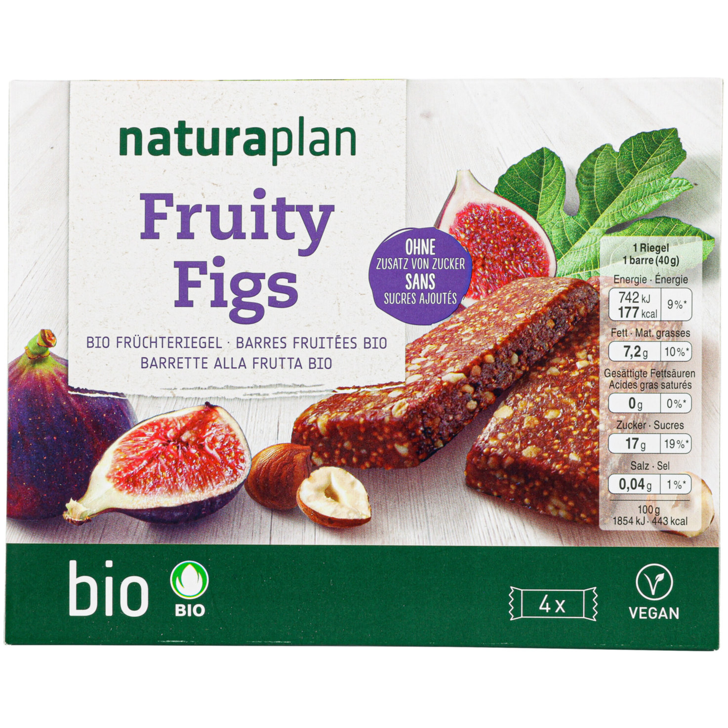 Naturaplan Bio Riegel Feige 4x40g