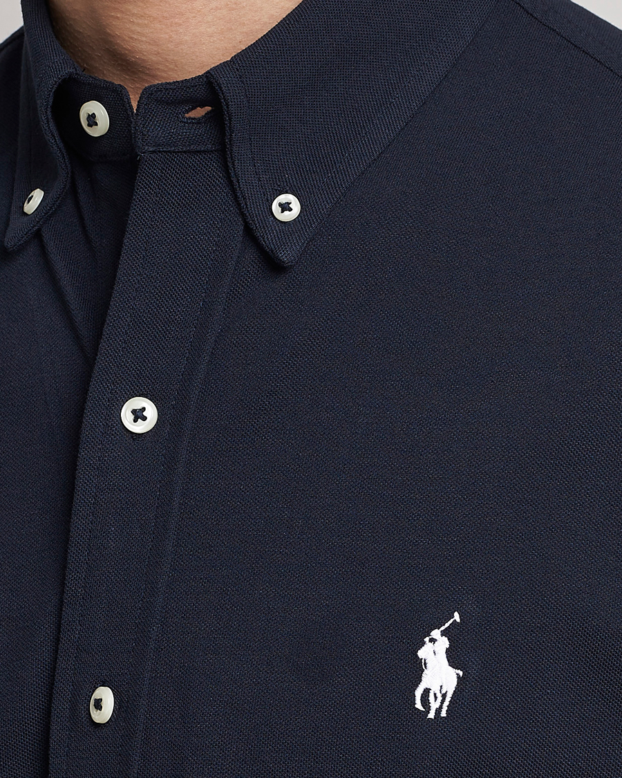 Polo Ralph Lauren Featherweight Mesh Short Sleeve Shirt Aviator Navy